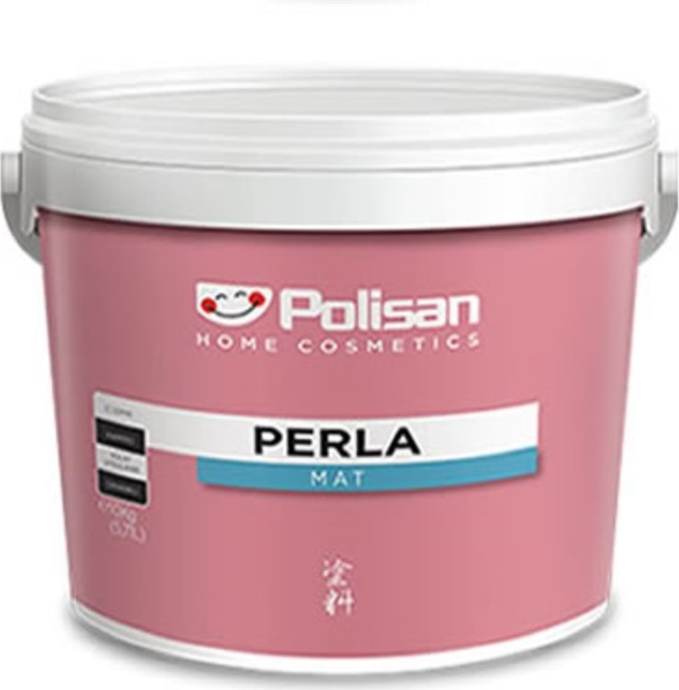 POLİSAN Perla Mat Silikonlu Mix A Baz 7,5 Lt Beyaz