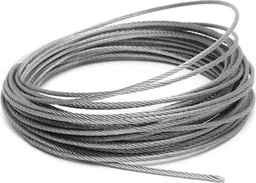 Ennalbur Çelik Halat 4 mm 10 Metre (6x7 K.öz)