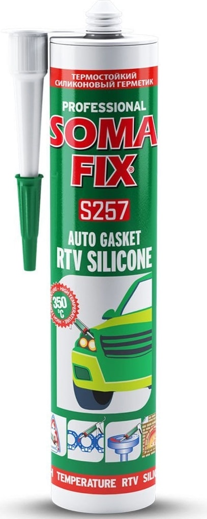 Isı Silikonu Kırmızı  S257 Rtv - 280ML 320GR