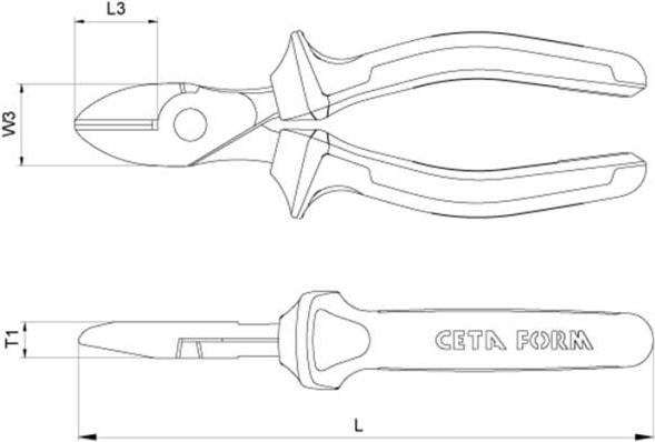 Ceta -Form E08-41 Seri Power Yan Keski 180 mm