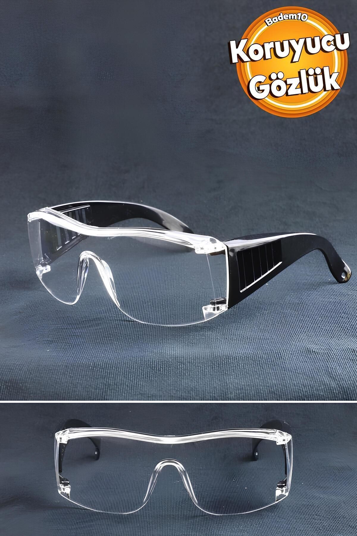 İş Güvenlik Güvenliği Gözlüğü Lazer Uv Laboratuvar Koruyucu Kaynak Gözlüğü Korumalı Gözlük Şeffaf