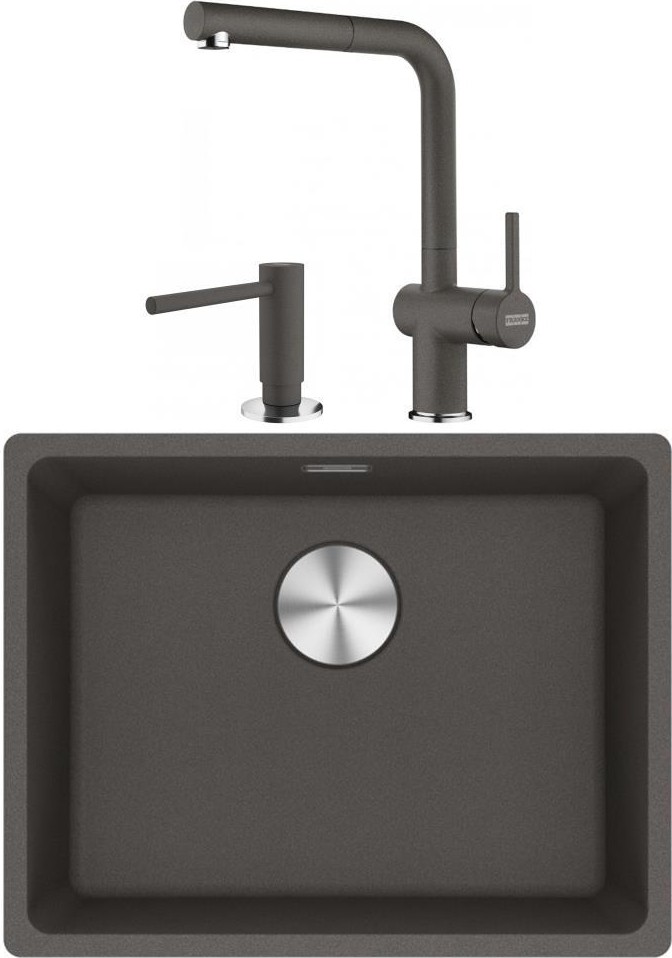 Maris Mrg 210/110-52 Slate Gri Granit Evye Active Plus Doccia 2.0 Batarya Comfort Sıvı Sabunluk Set