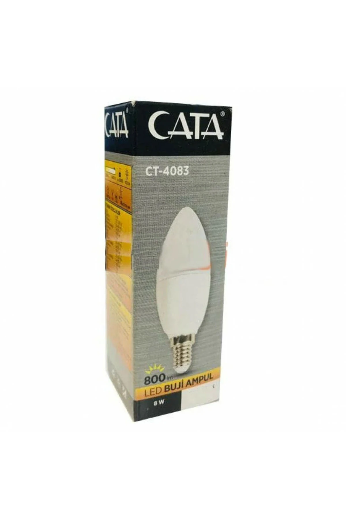 Ct-4083 8w Buji Led Ampul 3200k Günışığı E14
