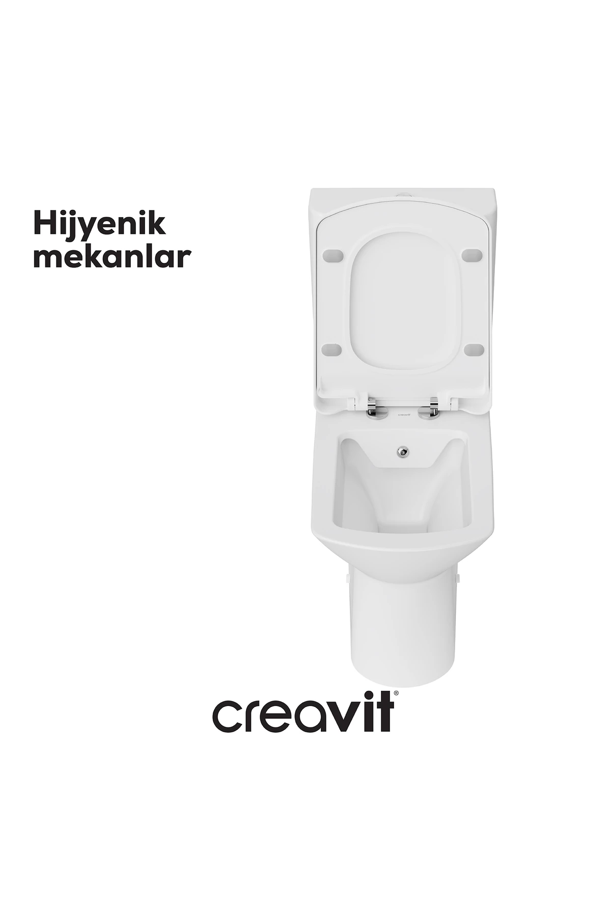 Nova Rim-Off Duroplast Yavaş Kapanan Klozet kapaklı Beyaz Set