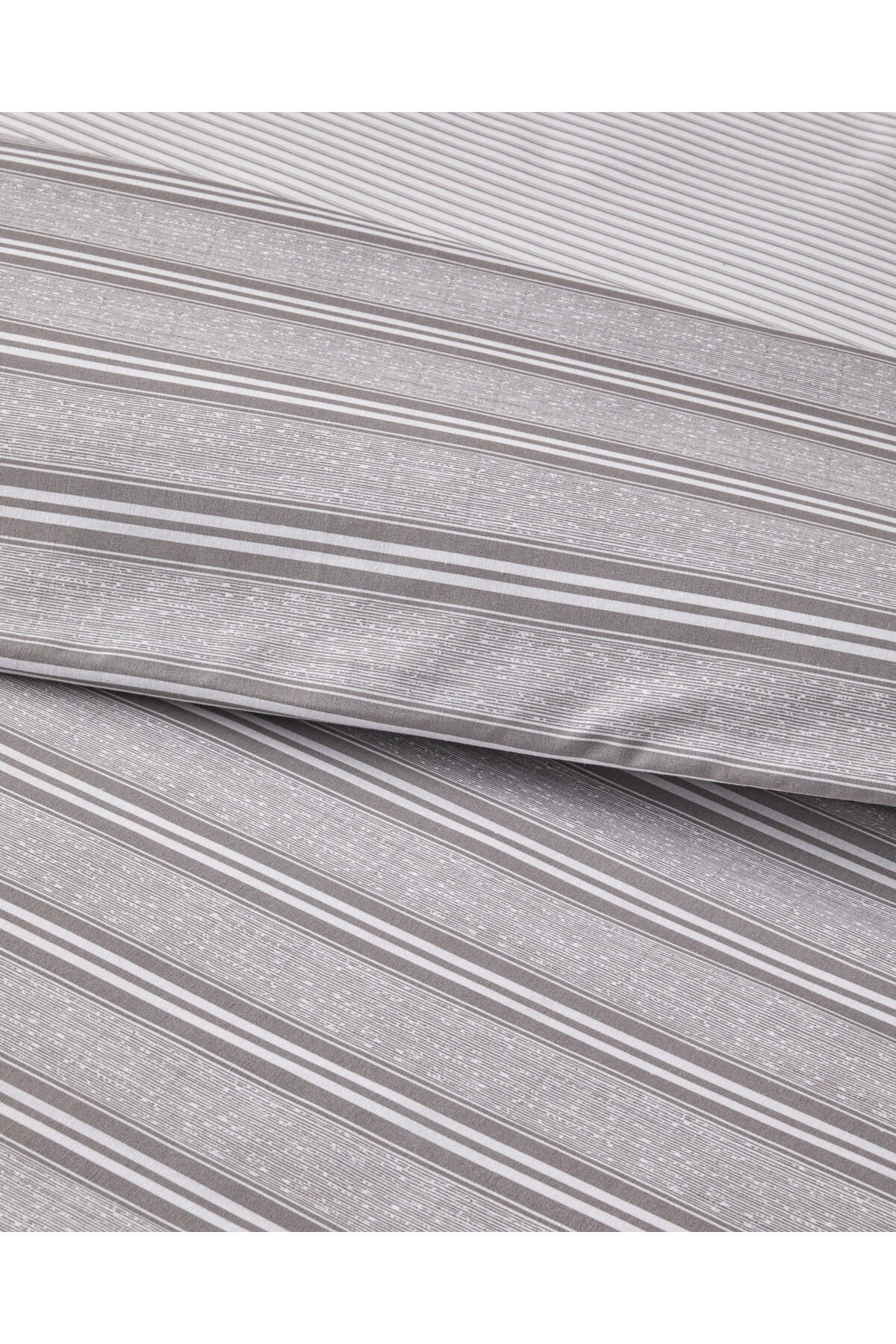 Sleek Lines Kolay Ütülenir Tek Kişilik Nevresim Takımı 160x220 cm Gri