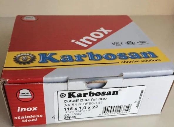 KARBOSAN Inox Thınlıne Kesici 115X1.0X22 25 Adet