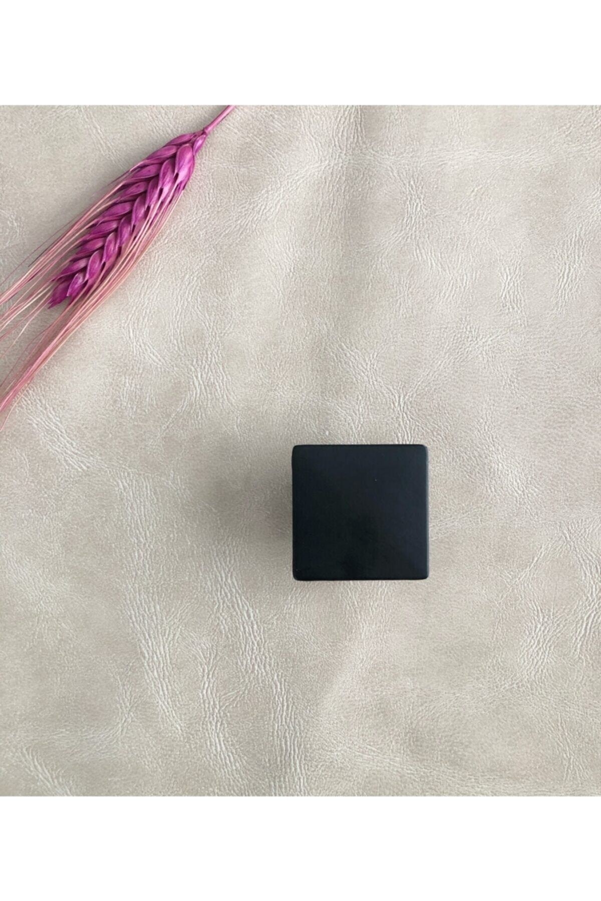 2 Adet Mat Siyah Kare Kulp 35x35mm Tek Vida