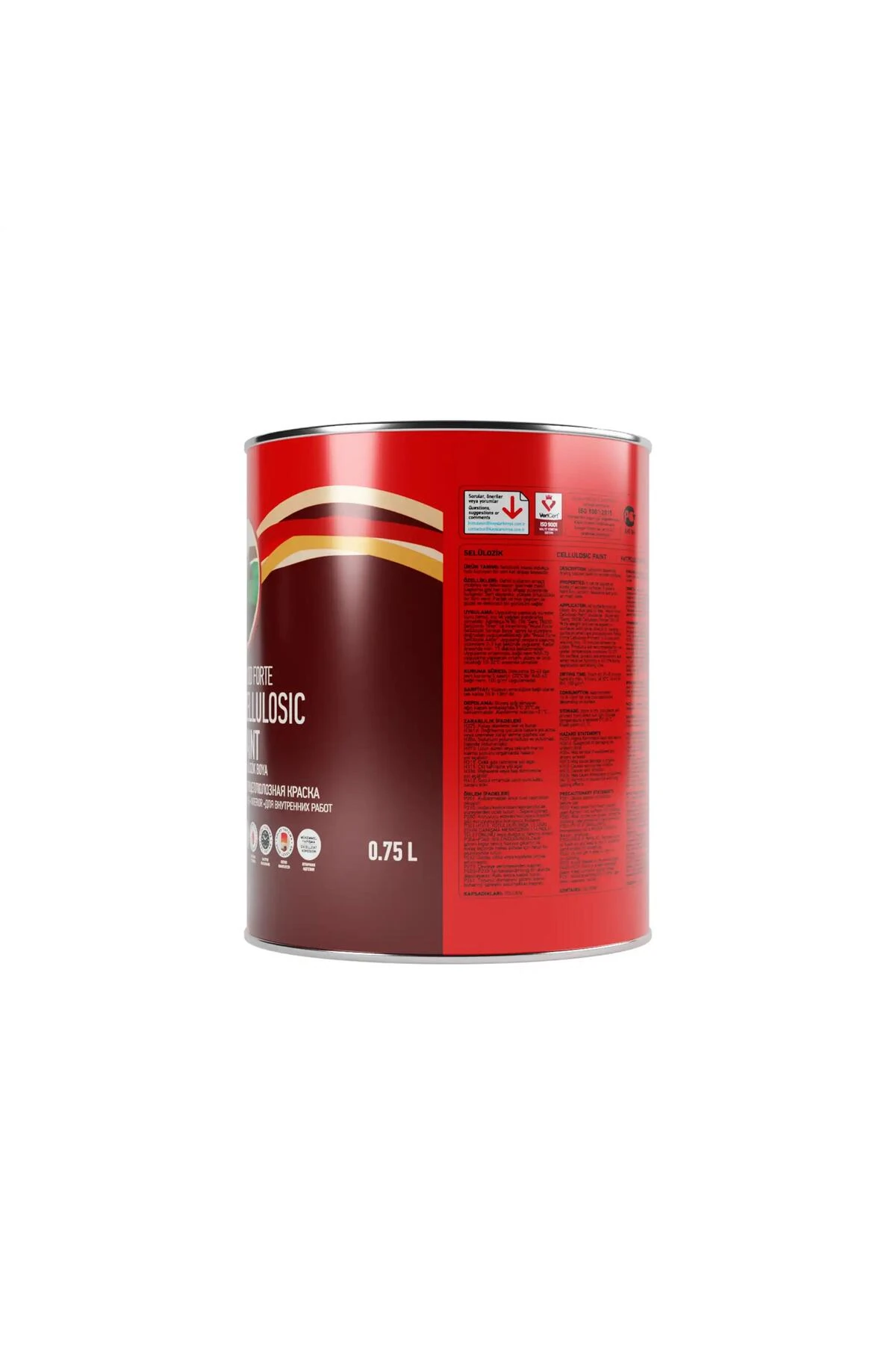 Selülozik Parlak Ahşap Boyası 6400 Çimen Yeşili 0.75 L