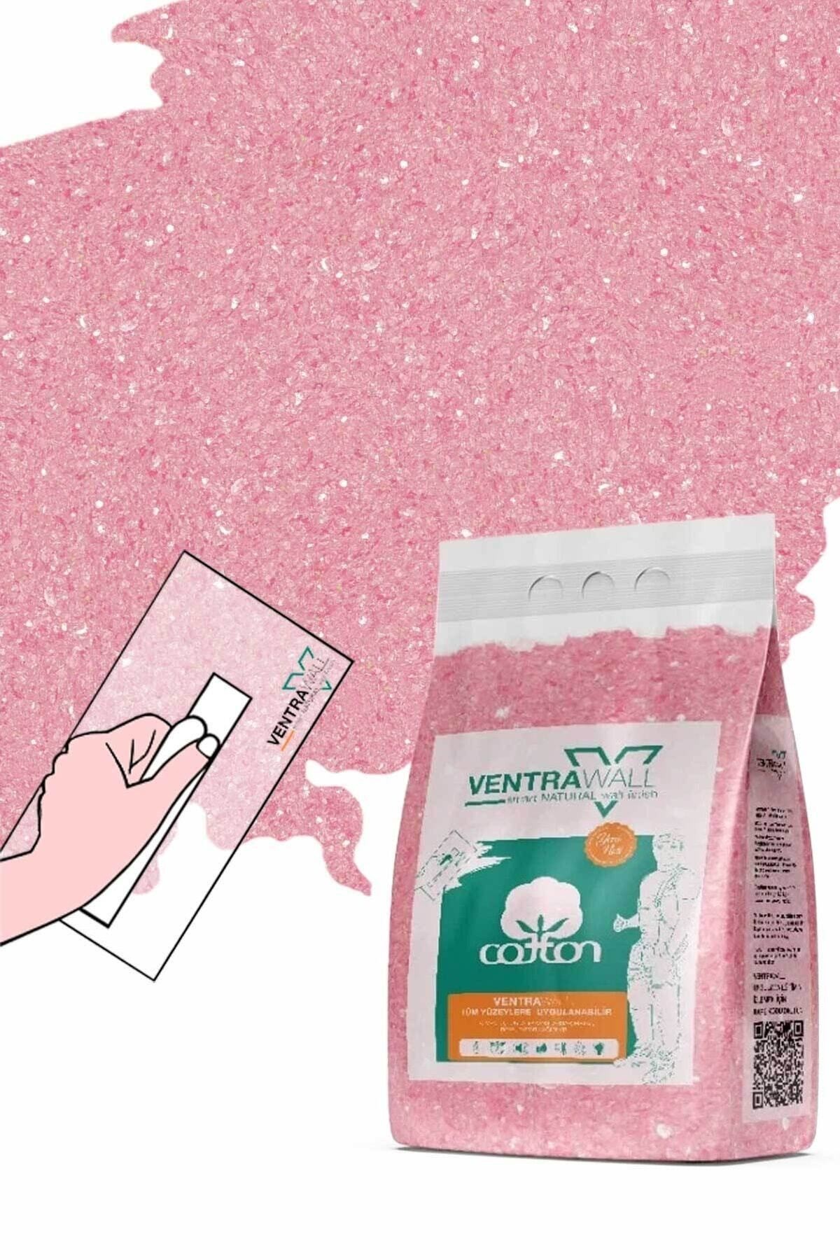 Isı Ve Ses Yalıtımlı Sürülen Duvar Kağıdı | Kendinden Yapışkanlı | Pembe |p03 - 1.5 Kg |5m²
