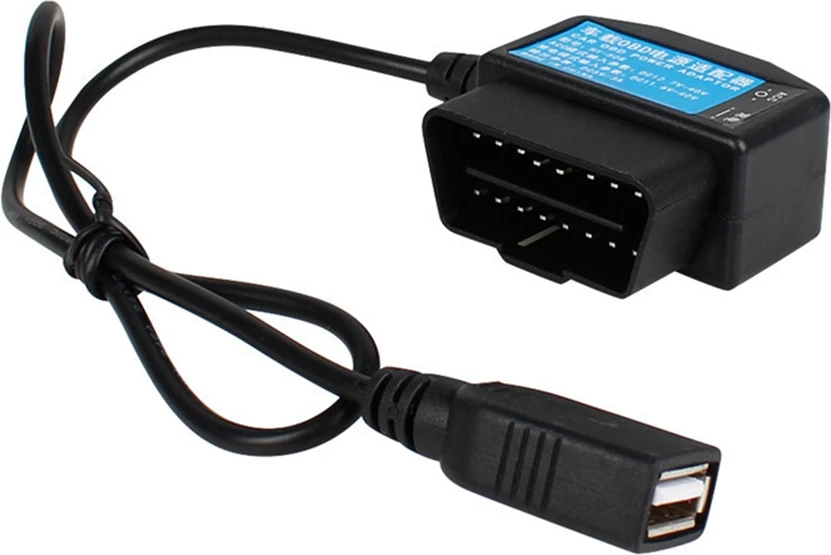24 Saat 5 V 3A USB Araç Şarj Kablosu Obd Kablolu Kiti Anahtarı ile 0.5 Metre Tel Çizgi Kam Kamera Araç Dvr (Yurt Dışından)