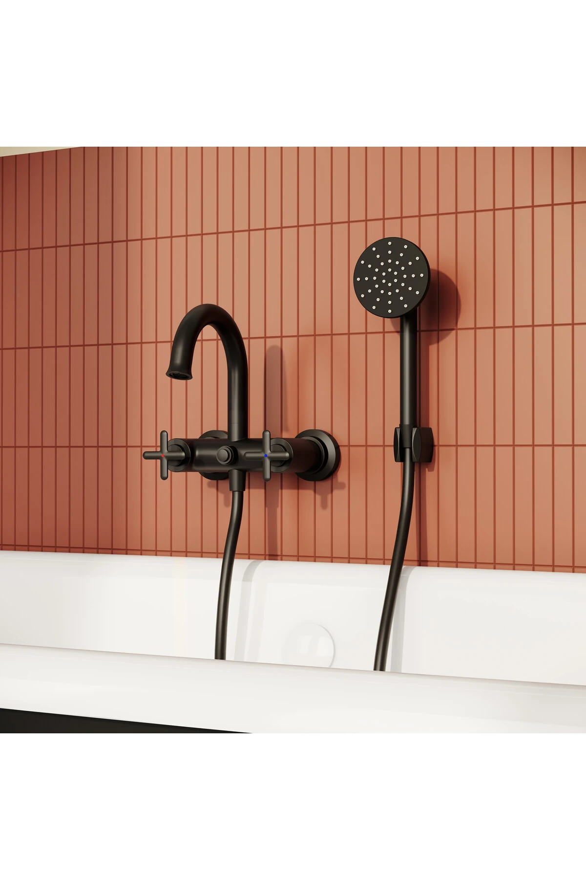 Origin Classic A4289336 Banyo Bataryası, Mat Siyah