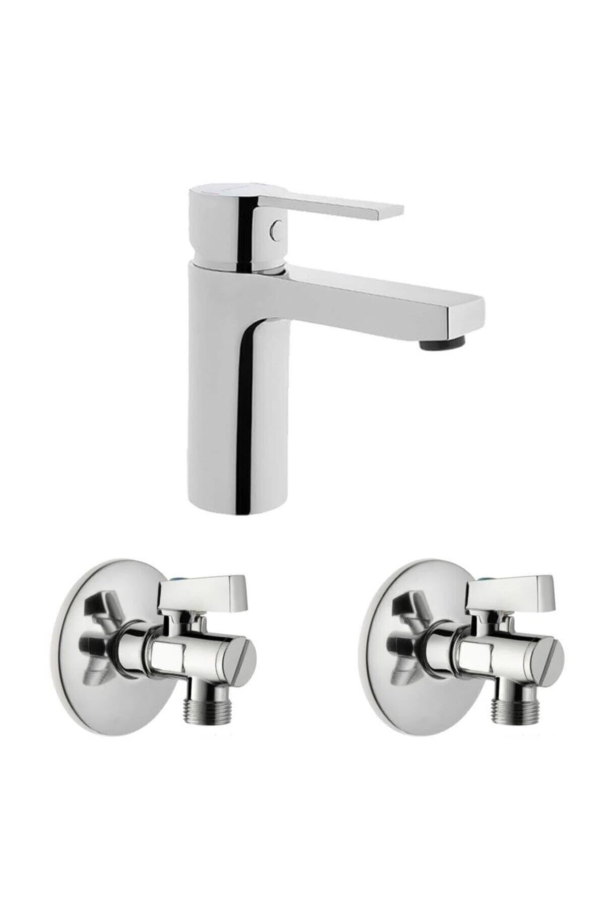 Fold S Lavabo Bataryası + 2 Adet Ara Musluk