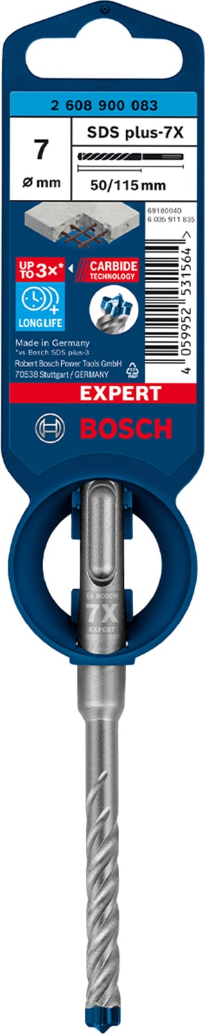 BOSCH Expert Sds Plus-7x Kırıcı Delici Delme Ucu 7 x 50 x 115 mm