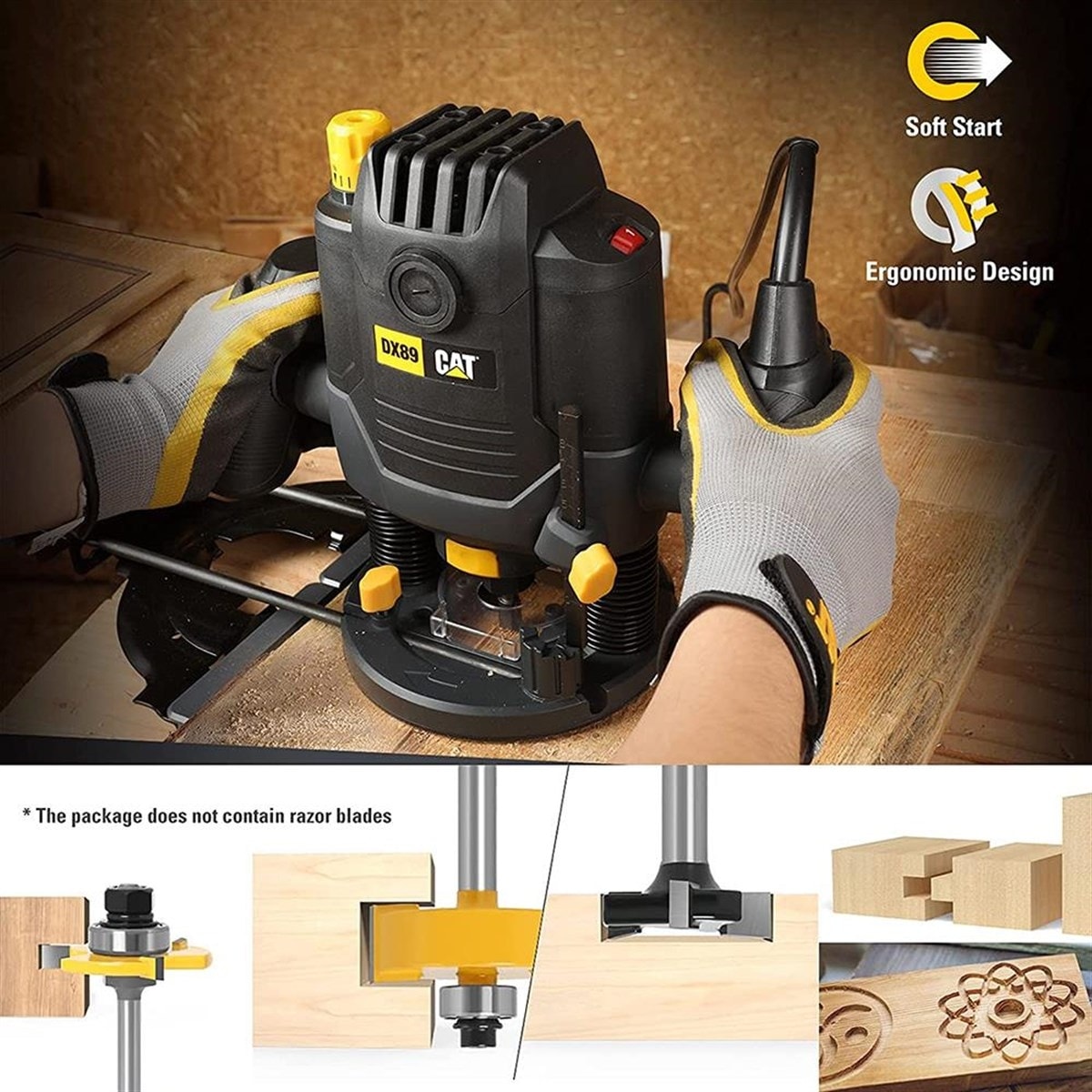 MAKİTA Dx89 2100 Watt 12 mm Profesyonel El Frezesi