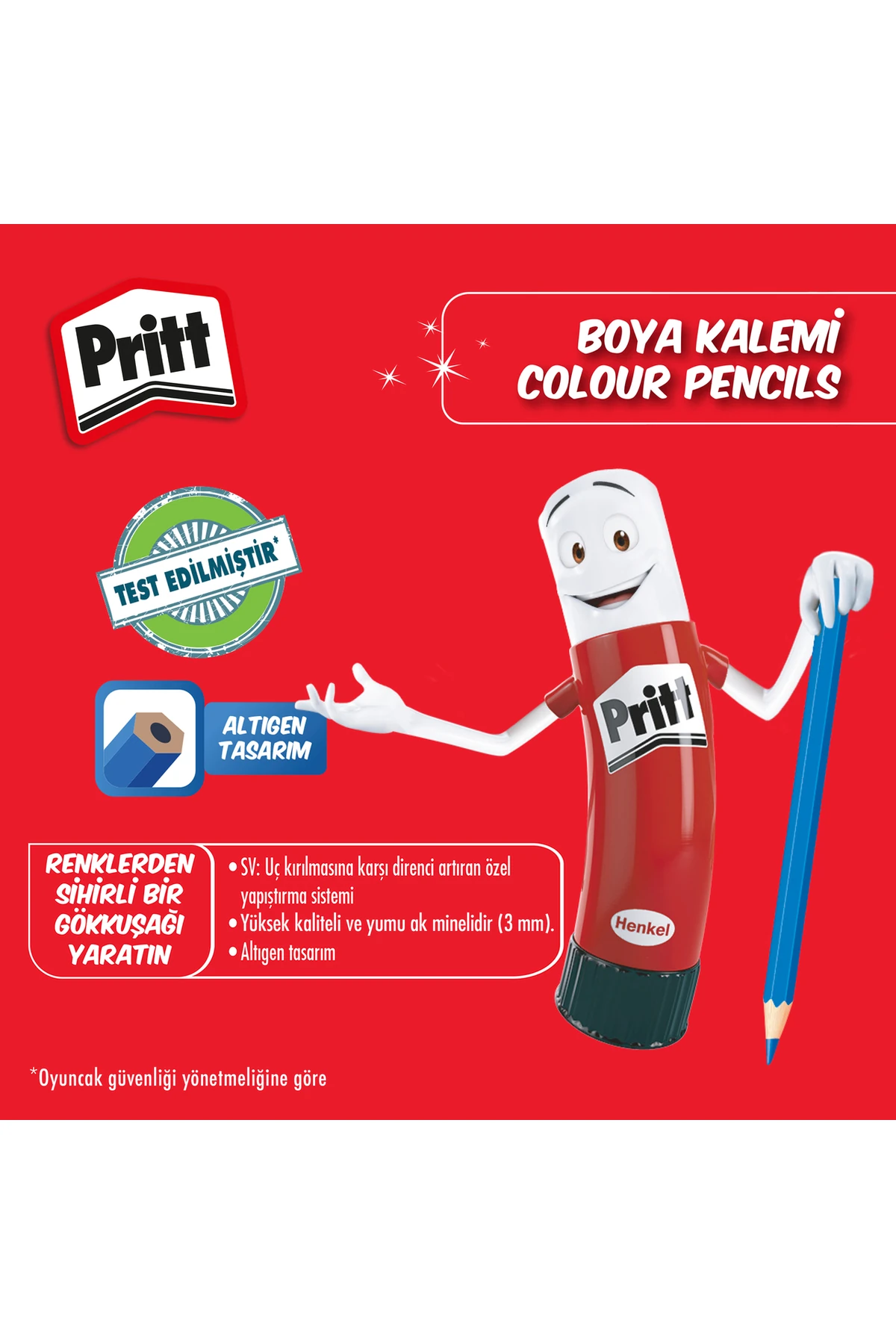 Pritt 24'lü Uzun Kuru Boya Kalemi Seti | Canlı Ve Kalıcı Renkler