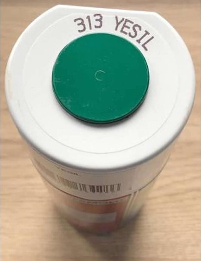 Sprey Boya 313YEŞİL RAL6016 400 ml
