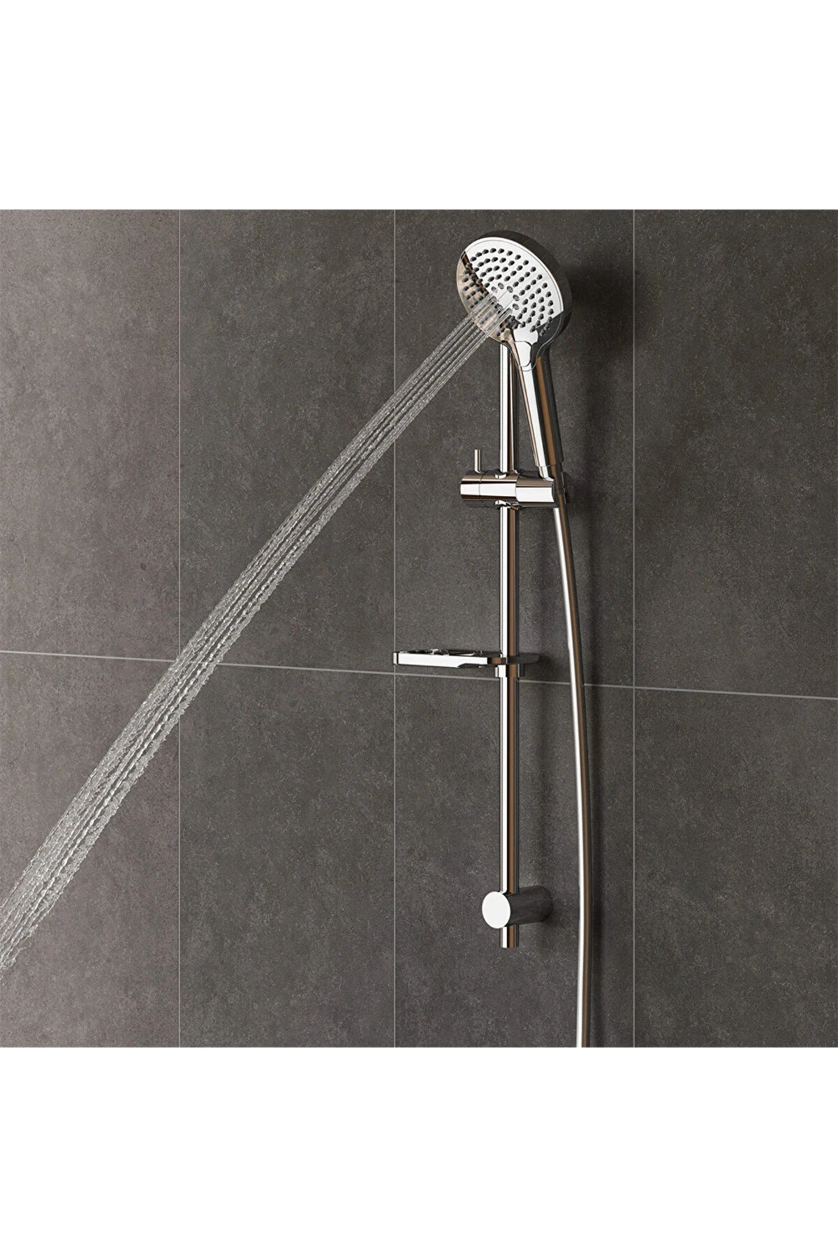 Artema Slim 3f Sürgülü El Duşu Takımı - Krom