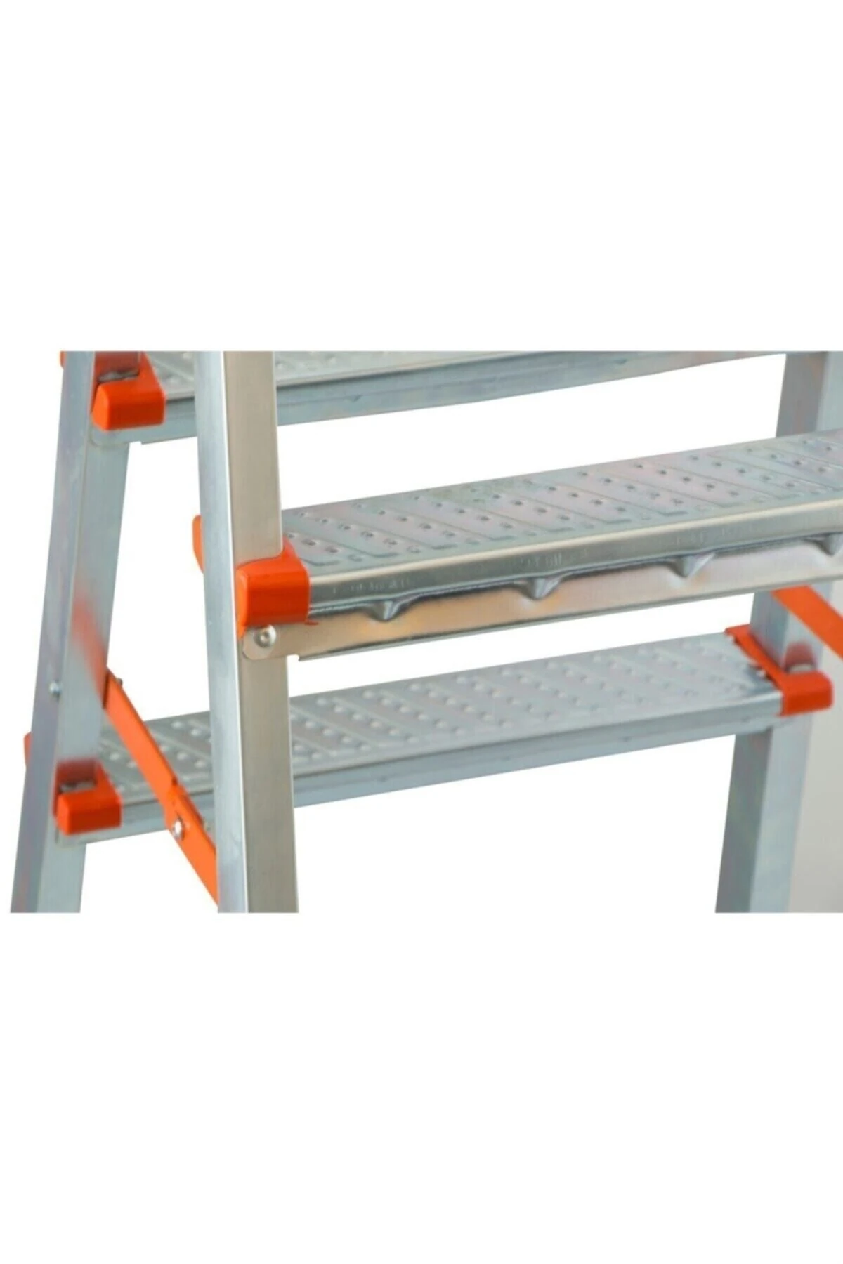 Yakut Serisi 4 4 Basamaklı Çift Çıkışlı Galvanizli Profil Merdiven (EV, BAHÇE, IŞYERİ IÇİN UYGUN)
