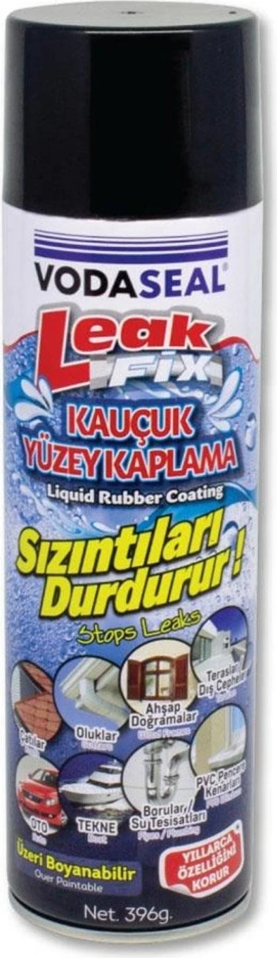 Leak Fix Su Geçirmez Sızdırmaz Sprey 396 Gr Siyah