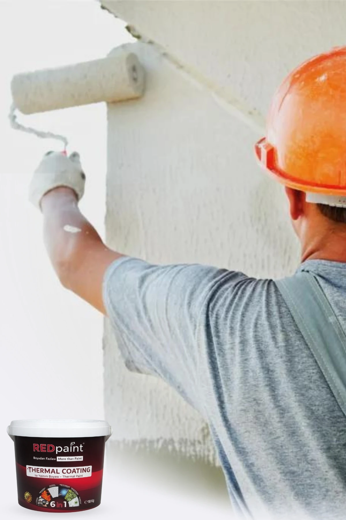 Thermal Coating (THERMAL PAİNT–ISI YALITIM BOYASI) Iç, Dış Cephe Ve Çatı Isı Yalıtım Boyası 18kg