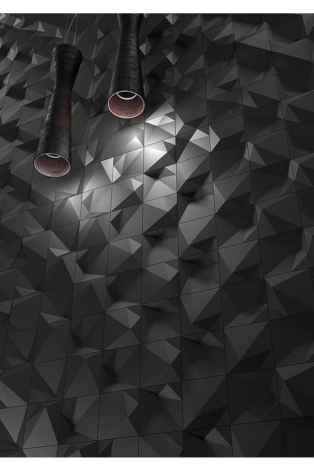 Penta 3 Boyutlu Dekoratif Duvar Paneli (1M2) (-SİYAH-)