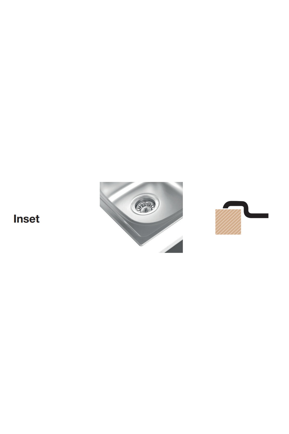 Lotus Modeli 1.5  Gözlü Köşe Paslanmaz Çelik Eviye  LT 915.510 Mikro Keten