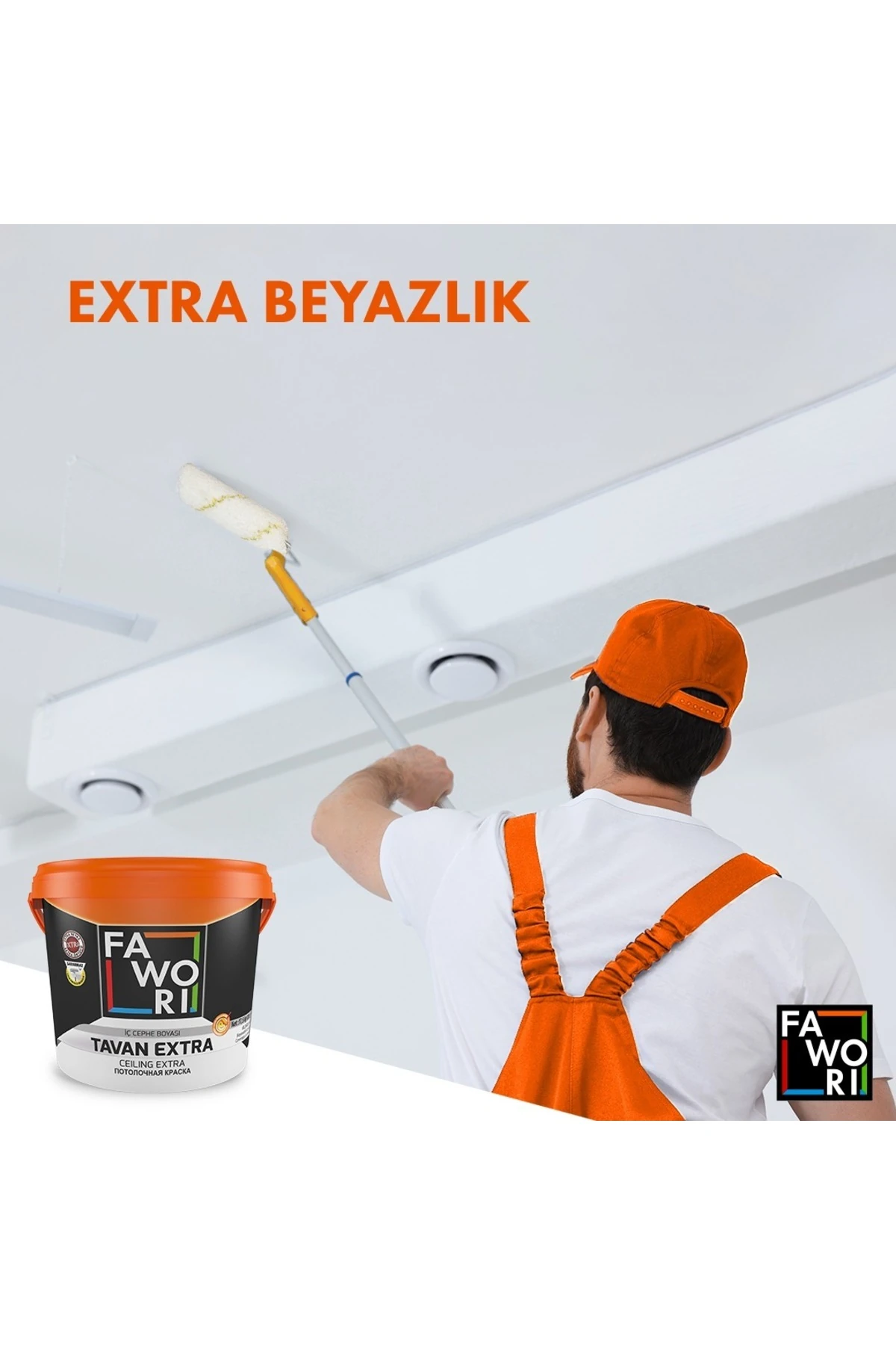 Tavan Extra Mat Beyaz İç Cephe Tavan Boyası