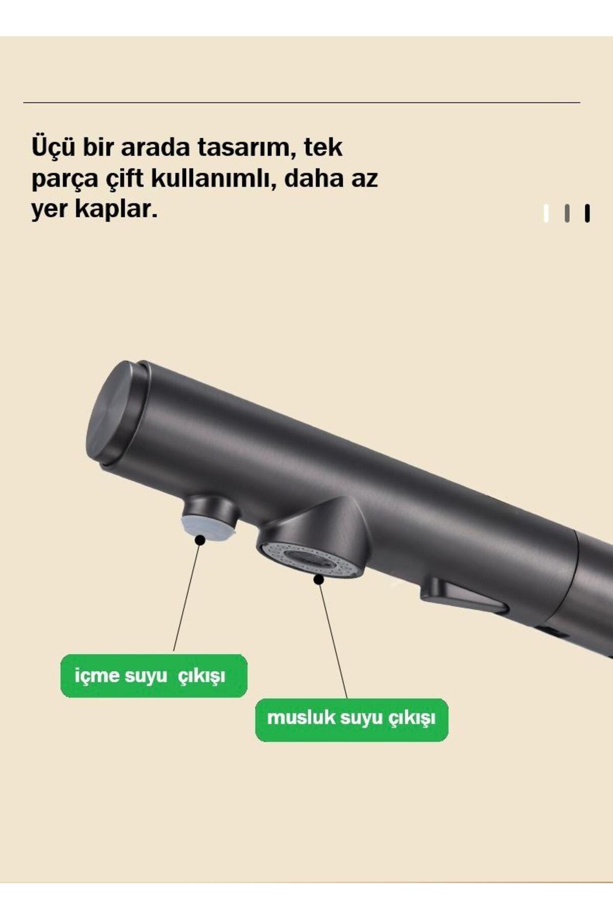 Miranda Siyah Arıtmalı Eviye Bataryası