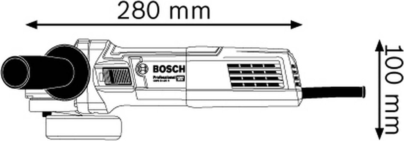 BOSCH Gws 9-125 S Professional Avuç Taşlama Makinesi + Kesme Diski - 0615990N3G