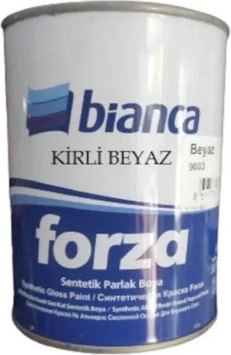 BİANCA  Forza Sentetik Ahşap & Metal Boya Parlak 2.5 kg Kirli Beyaz