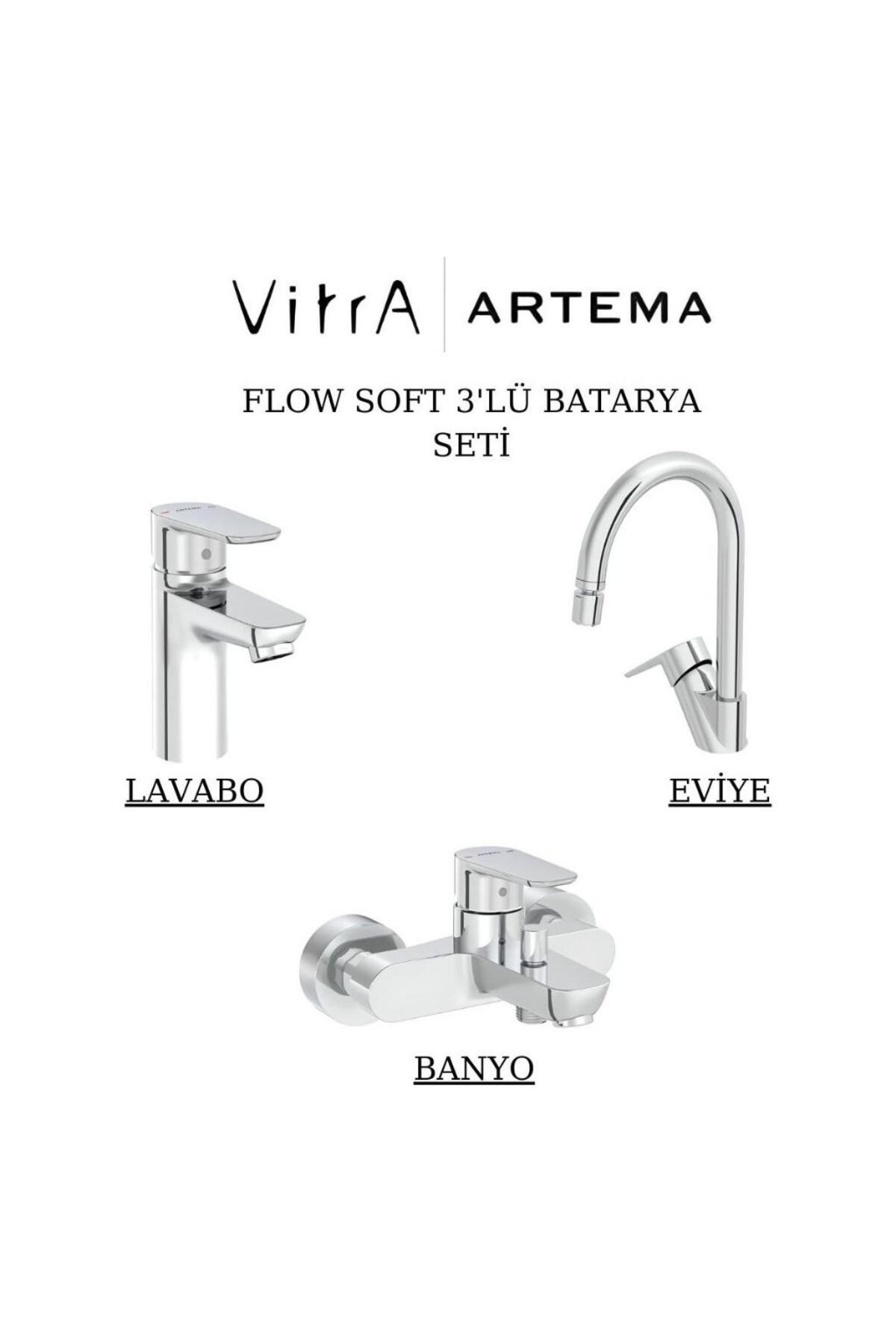 Flow Soft Batarya Seti 3’lü Banyo-Lavabo-Eviye