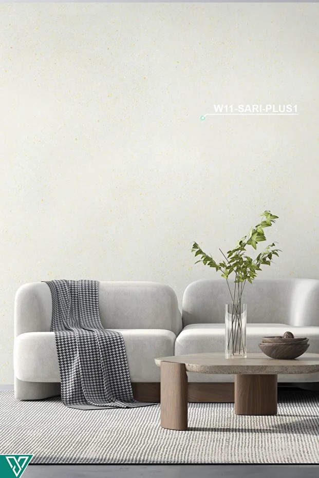 W11-SARI-PLUS1-5KG– Yalıtımlı Sürülen  mineral taşlı Beyaz Duvar Kağıdı