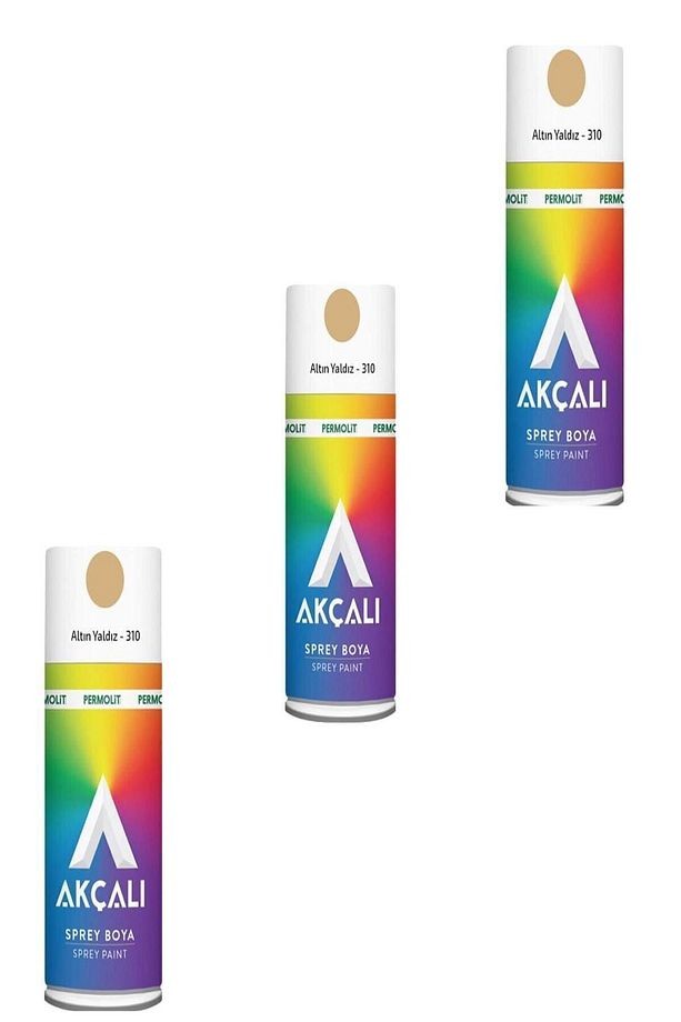 Altın Yaldız Sprey Boya 400 ml 3 Adet