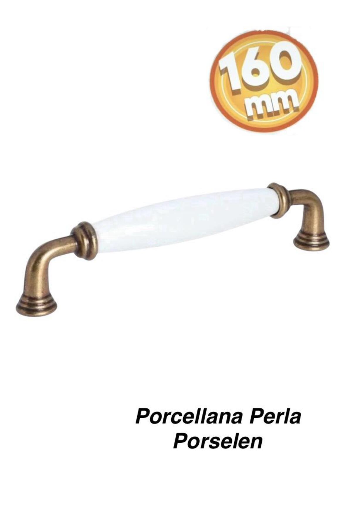 PORCELLANA PERLA (16 CM)-porselen Mobilya Kulp Kapak Kulbu Dolap Çekmece Kulpu- Mutfak Kulbu .yakut160 Mm- Stk2980
