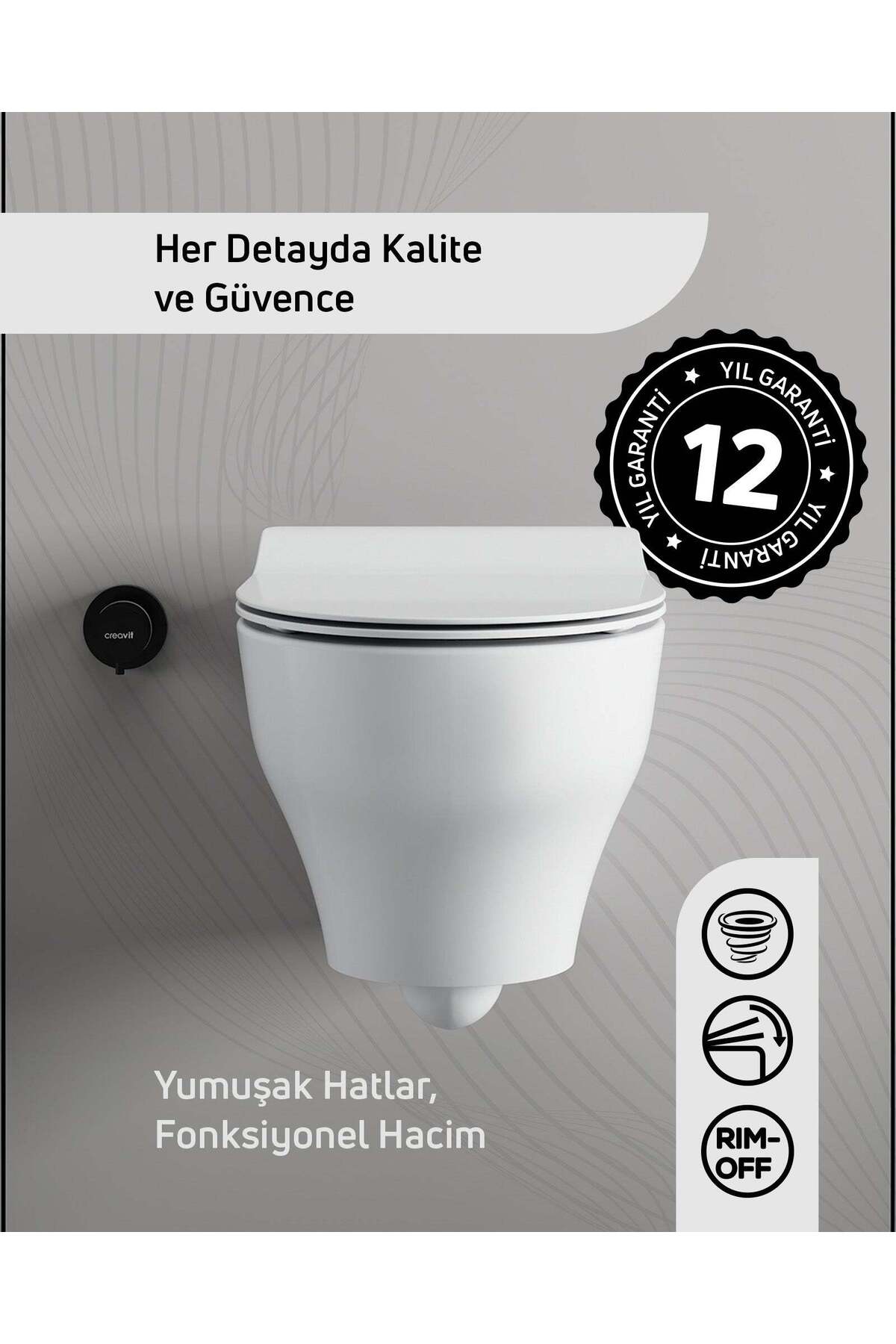 Ness Vortex Asma Klozet ve Kapak Seti