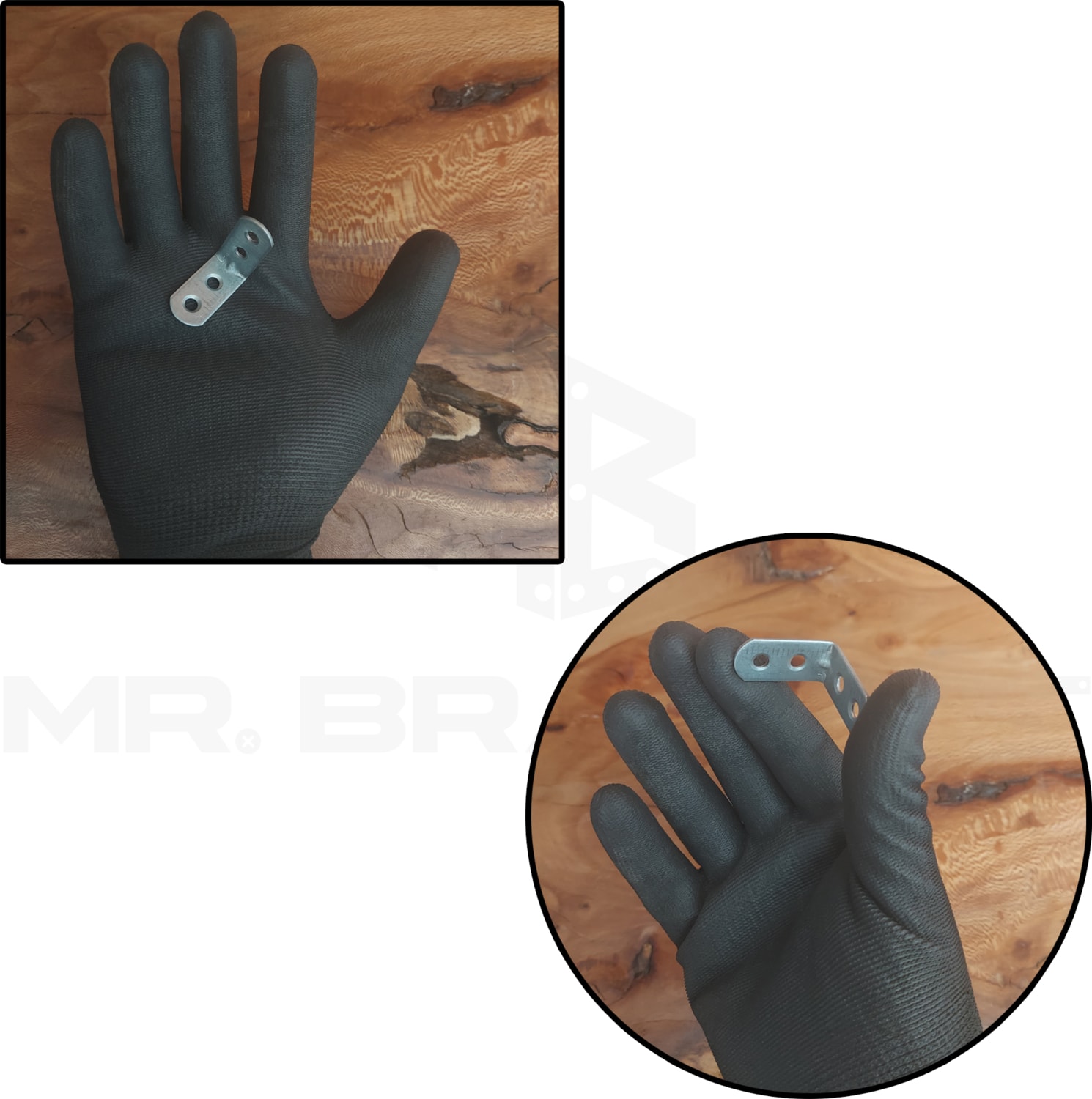 10 ad. L Demir Gönye Köşebent 15x30x30mm - Mobilya Dolap Köşe Bağlantı Birleştirme Sabitleme Aparatı