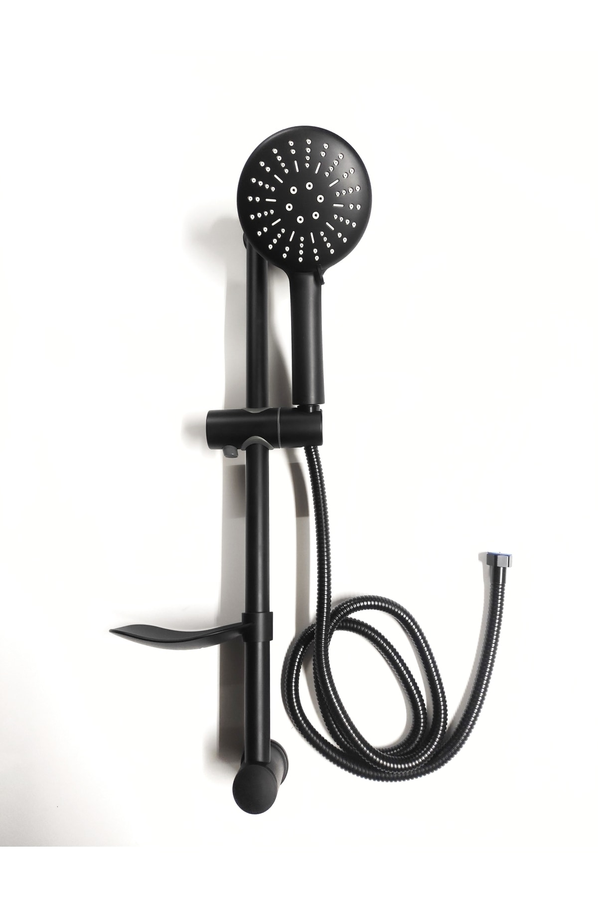 Siyah Sürgülü Mix Paslanmaz Duş Seti Lüks Alfa Seri