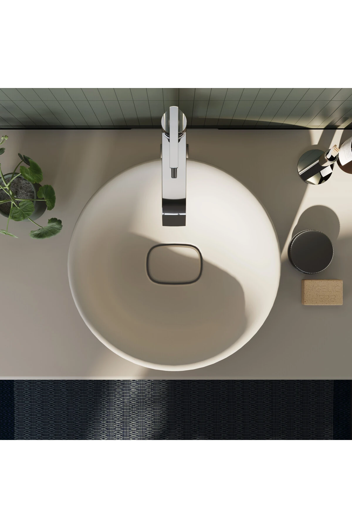 Suit A42814 Çanak Lavabo Bataryası, Üstten Kumandalı, Krom