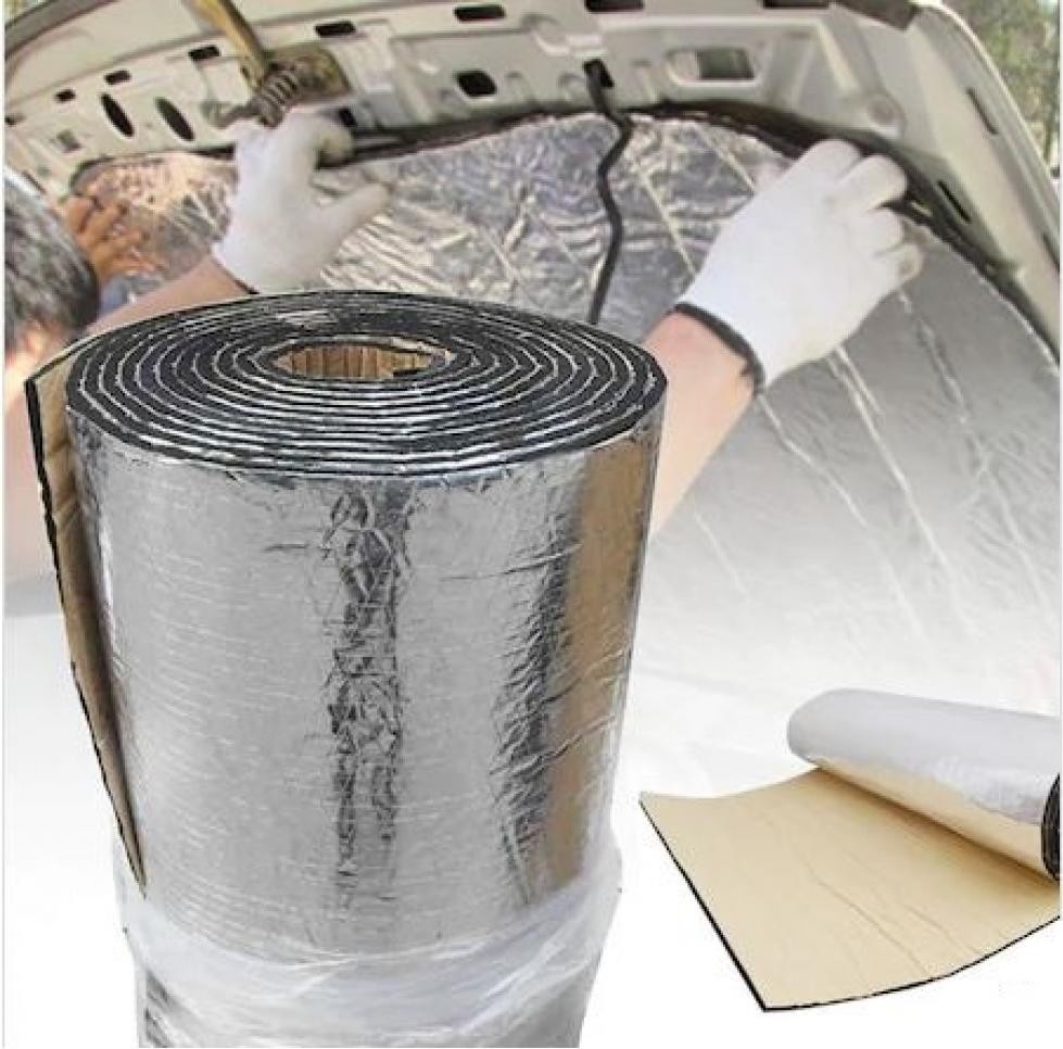 Araç-Karavan Yalıtım Folyolu Isı Yalıtım Kauçuk Levhası 120x200 cm Yapışkanlı