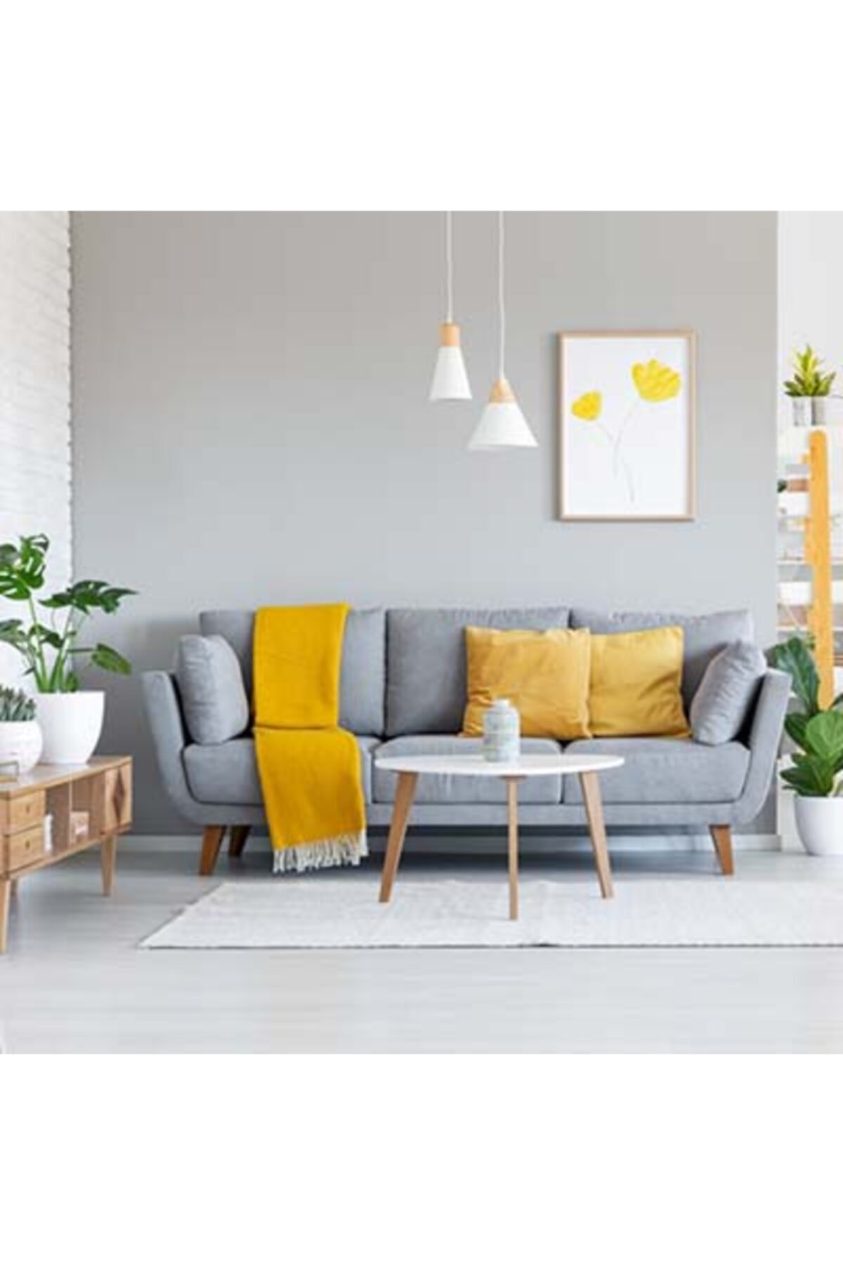 Elegans Küf Onleyici Tam Silinebilir Antibakteriyel Ic Cephe Boya Marjinal Gri