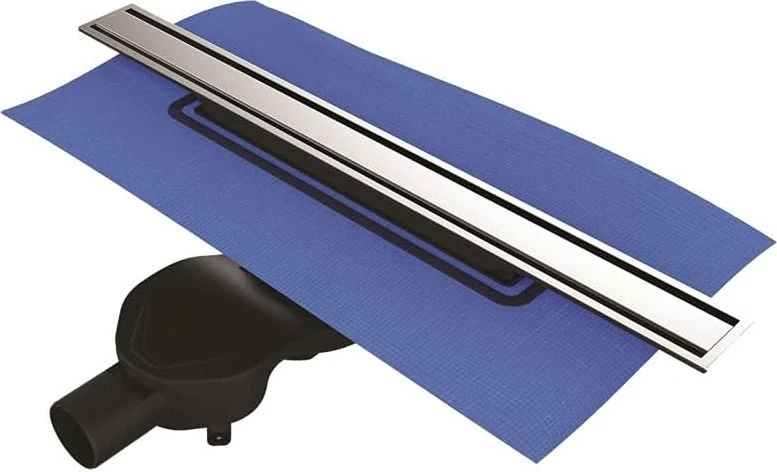 V-Flow Eco-Flow 5702036 Duş Kanalı Yandan Çıkışlı DK100 Mat Krom