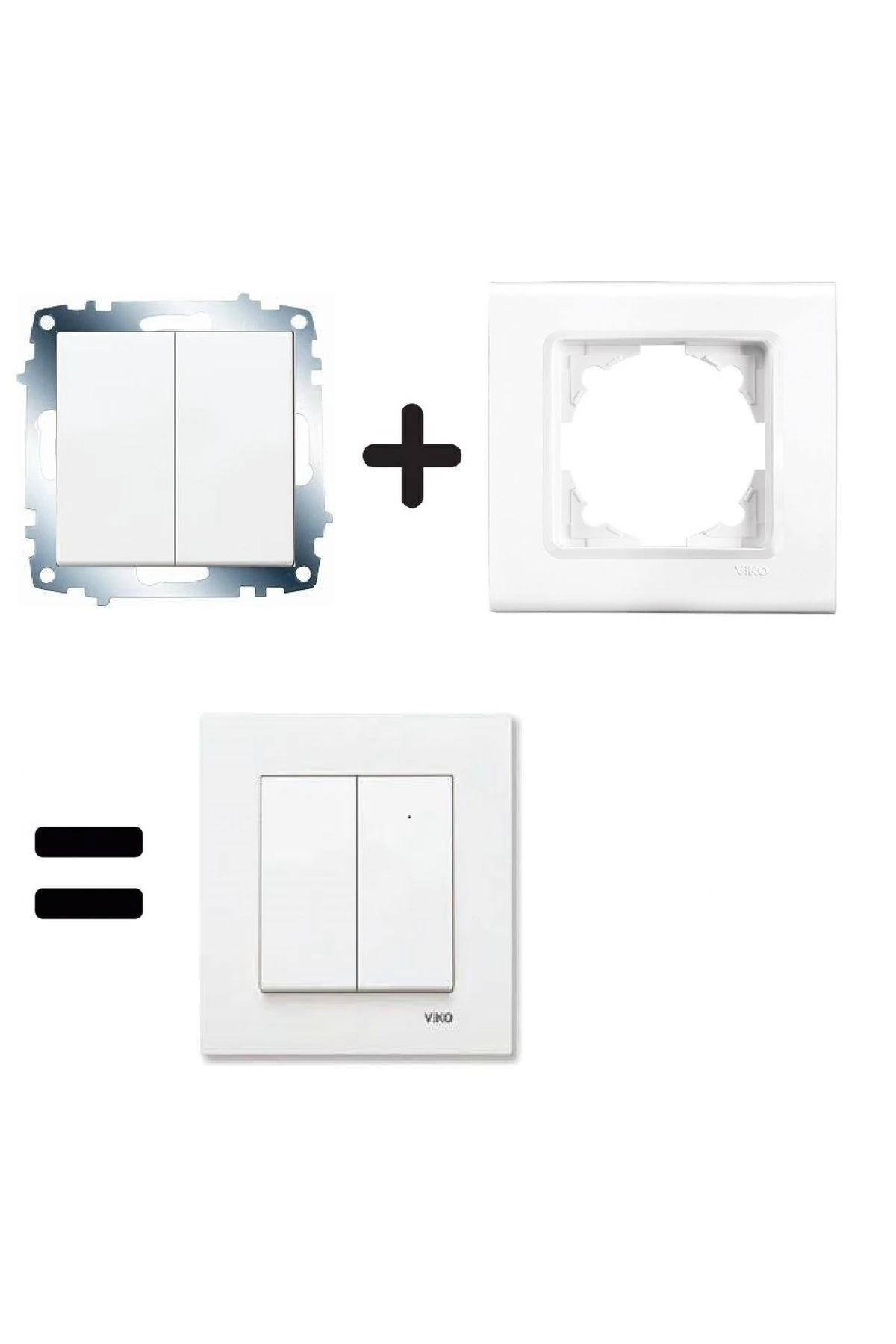 Karre Beyaz Komitatör Çerçeve Dahil