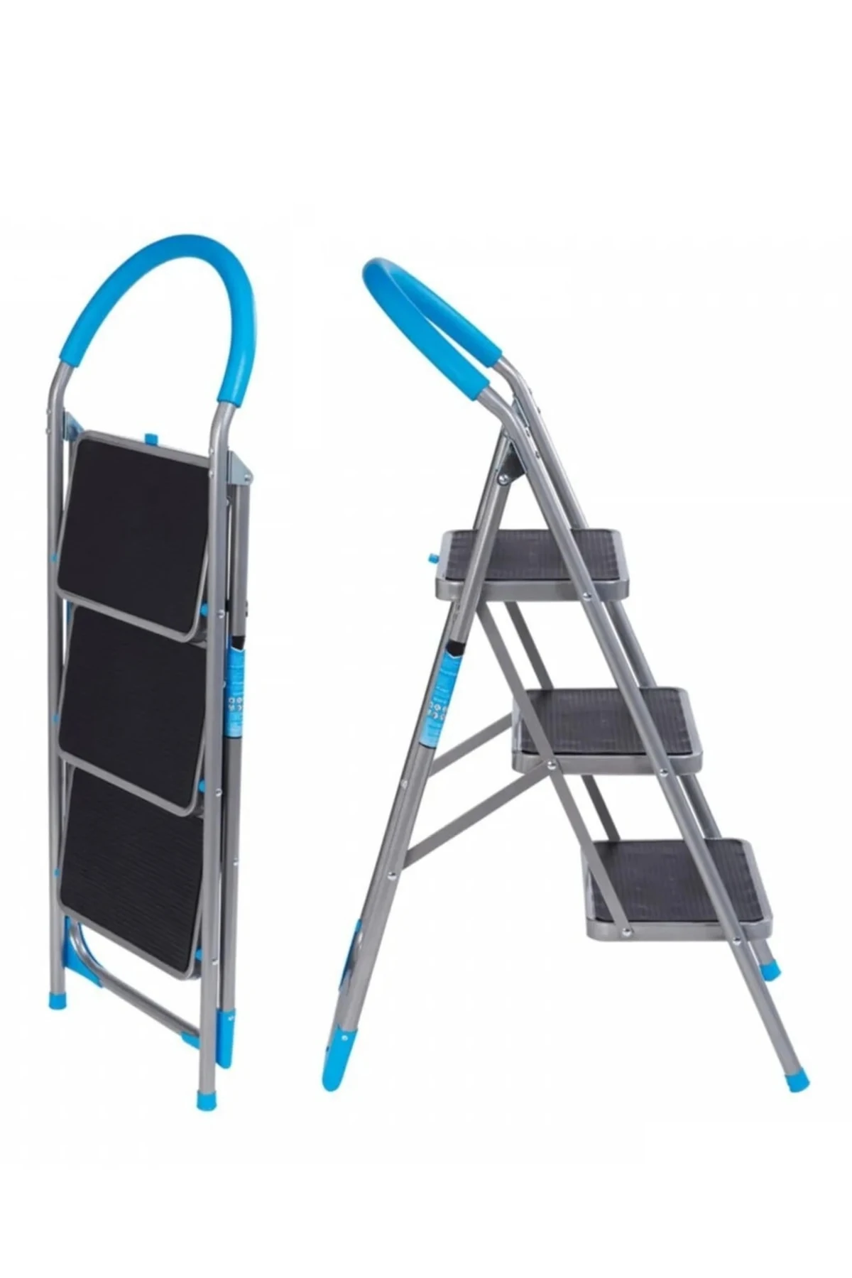 3 Basamaklı Geniş Merdiven Ev & Ofis Tipi Geniş Basamaklı Kaliteli Sağlam Merdiven Katlanır Merdiven