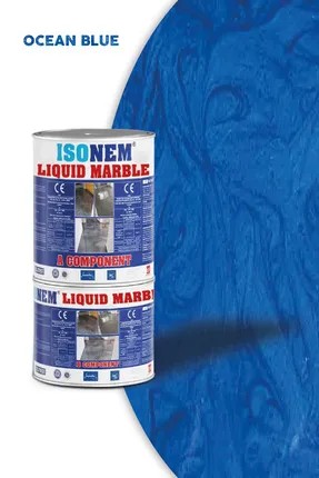 İsonem Liquid Marble Sıvı Mermer 2,5 kg M19 Ocean Blue