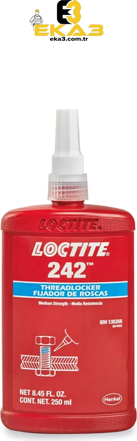 242 Ultra Güçlü Yapıştırıcı - 250ML  242 Threadlocker