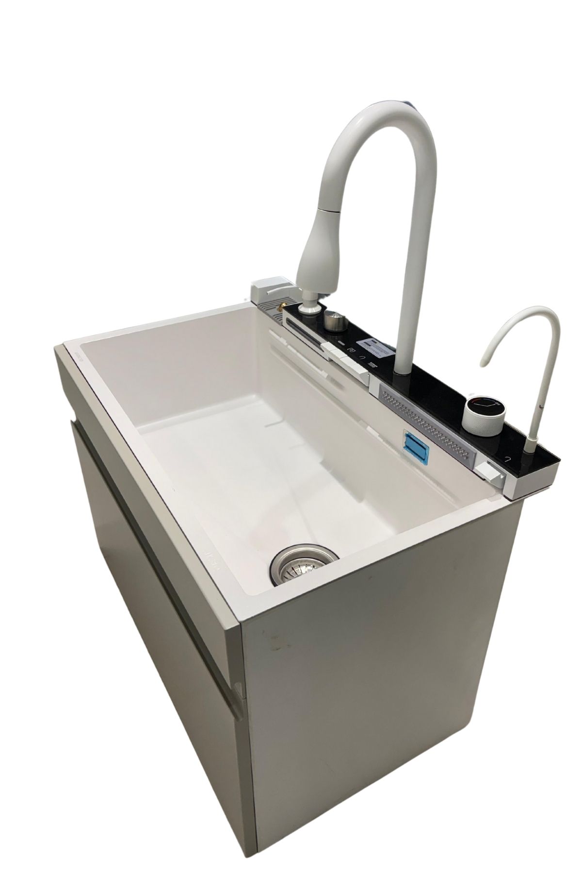 Mutfak Eviyesi Teknolojik Akıllı Eviye Sus304 Paslanmaz Çelik 3 Mm Kalınlık Beyaz Renk