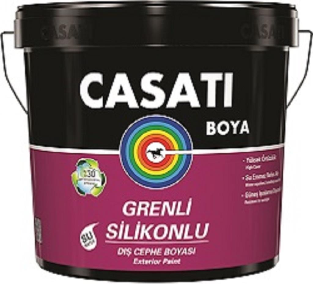 Grenli Silikonlu Dış Cephe Boyası 25 kg Beyaz