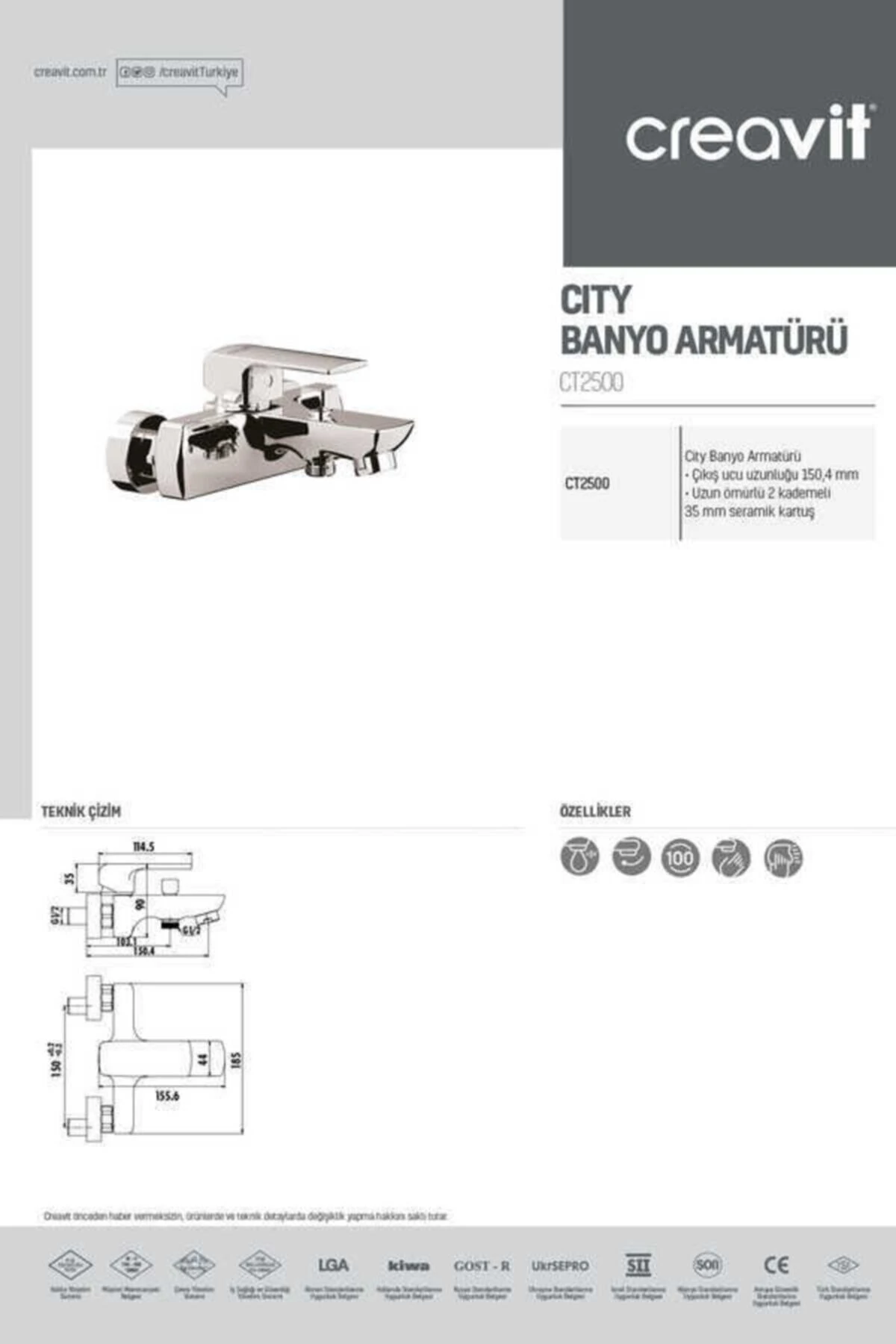 City Banyo Armatürü