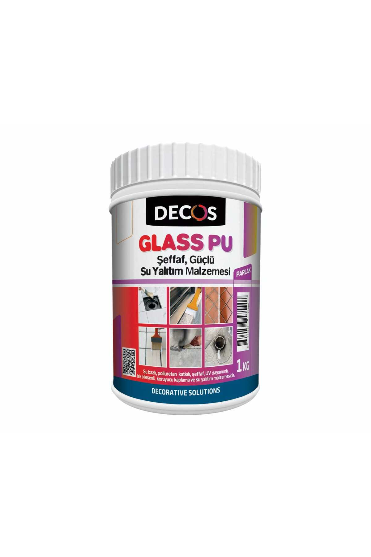 Glass Pu 1 Kg- Şeffaf Güçlü Kokusuz Su Yalıtım Malzemesi 1 Kg