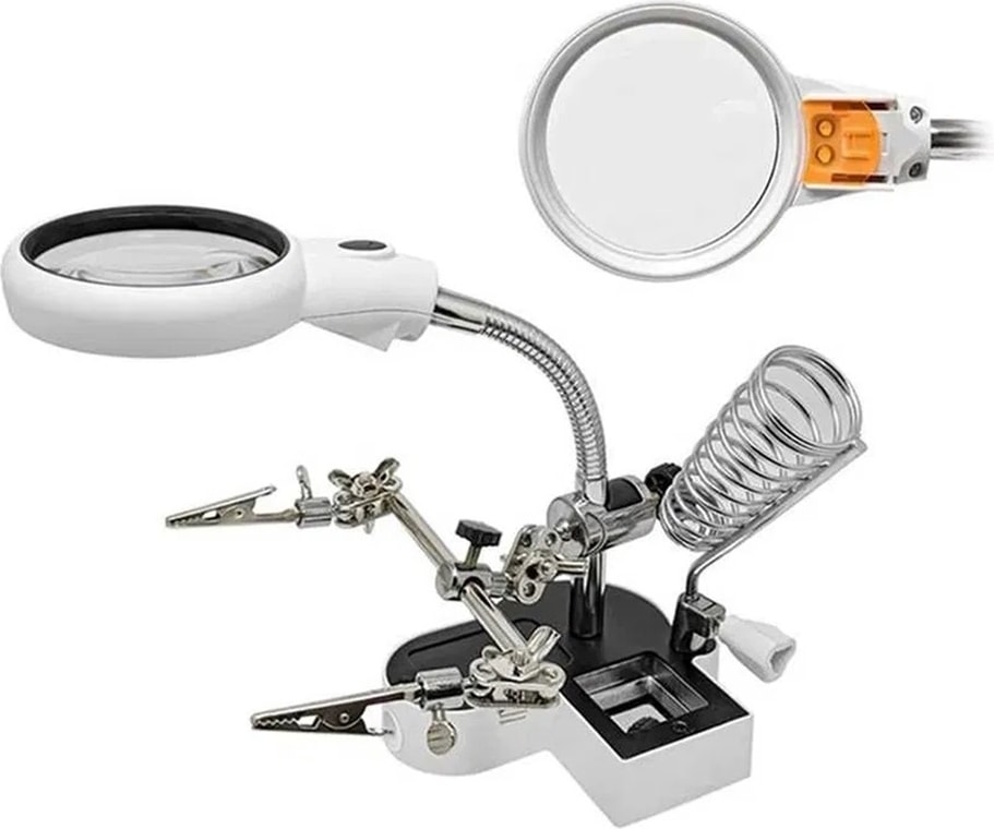 MG16127-AC1 LED Büyüteçli Lehim İstasyon Anakart Board Tutucu